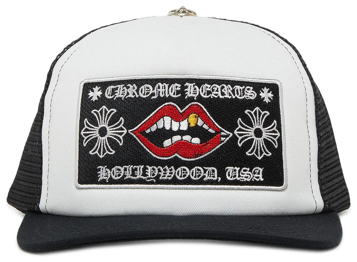 CHROME HEARTS- Black/white Matty boy CH Cap