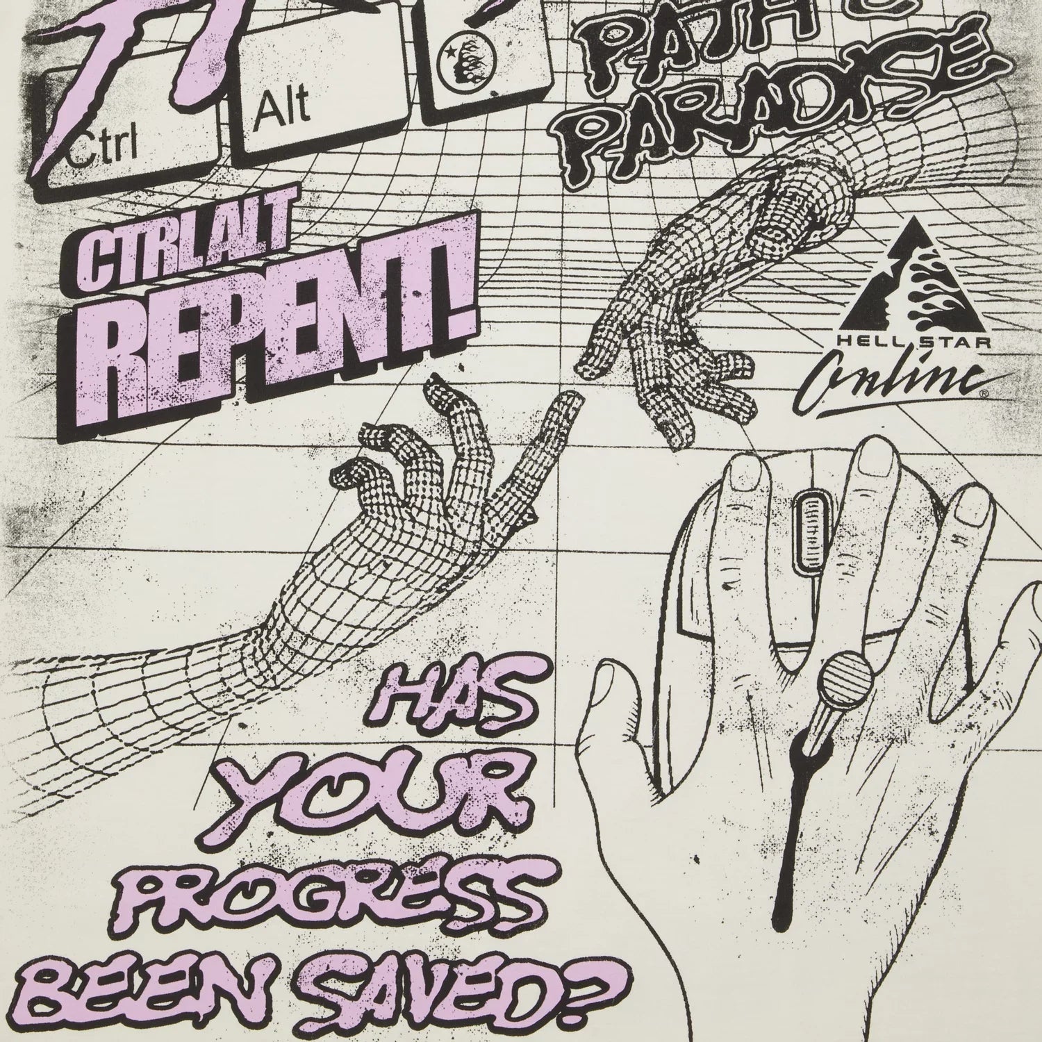 Online T-Shirt 'White'