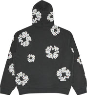 Rhinestone Wreath Zip Hoodie 'Vintage Black'
