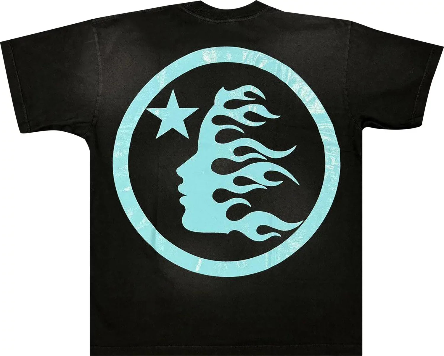 Sports Core Logo T-Shirt 'Black/Aqua Blue'