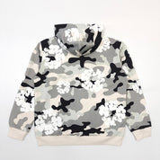 The Cotton Wreath Zip Sweatshirt White Camo