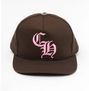 Pink/Brown cross patch Hat