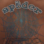 Travis Scott ComplexCon Exclusive Rhinestone Web Hoodie 'Brown'