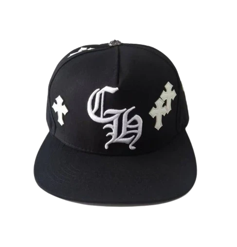 Black/white Cross patch Cap
