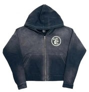 Racer Zip Up Hooded Sweatshirt