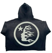 Racer Zip Up Hooded Sweatshirt