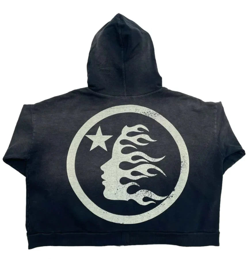 Racer Zip Up Hooded Sweatshirt