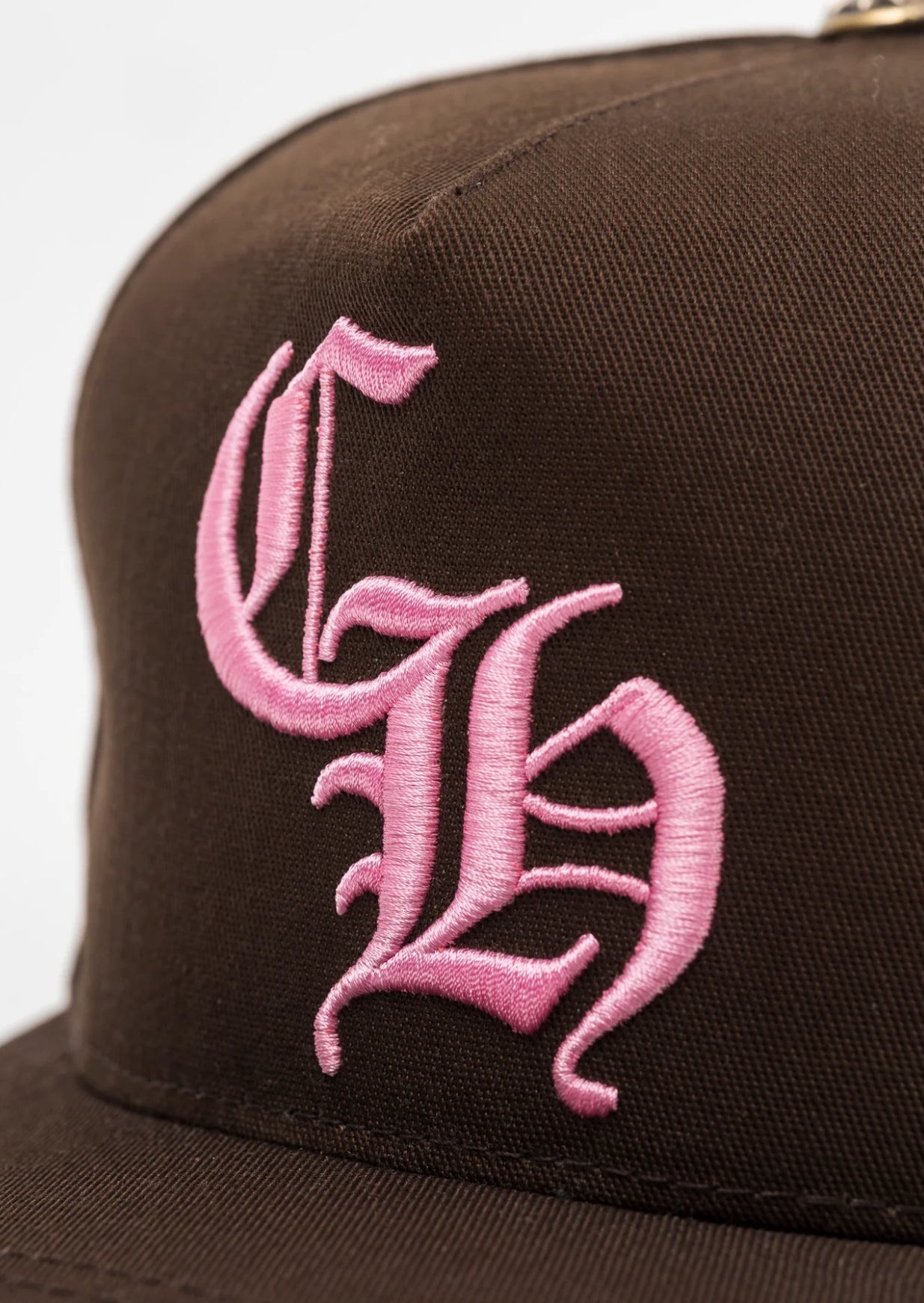 Pink/Brown cross patch Hat