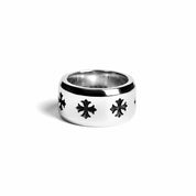CHROME HEARTS- cross logo ring 925
