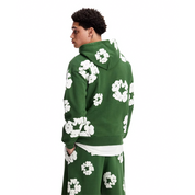 Cotton wreath hoodie green