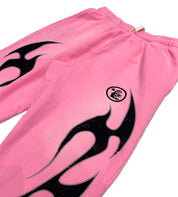 Flame Sweatpants 'Pink/Black'