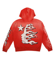Studios Records Hoodie Washed Red
