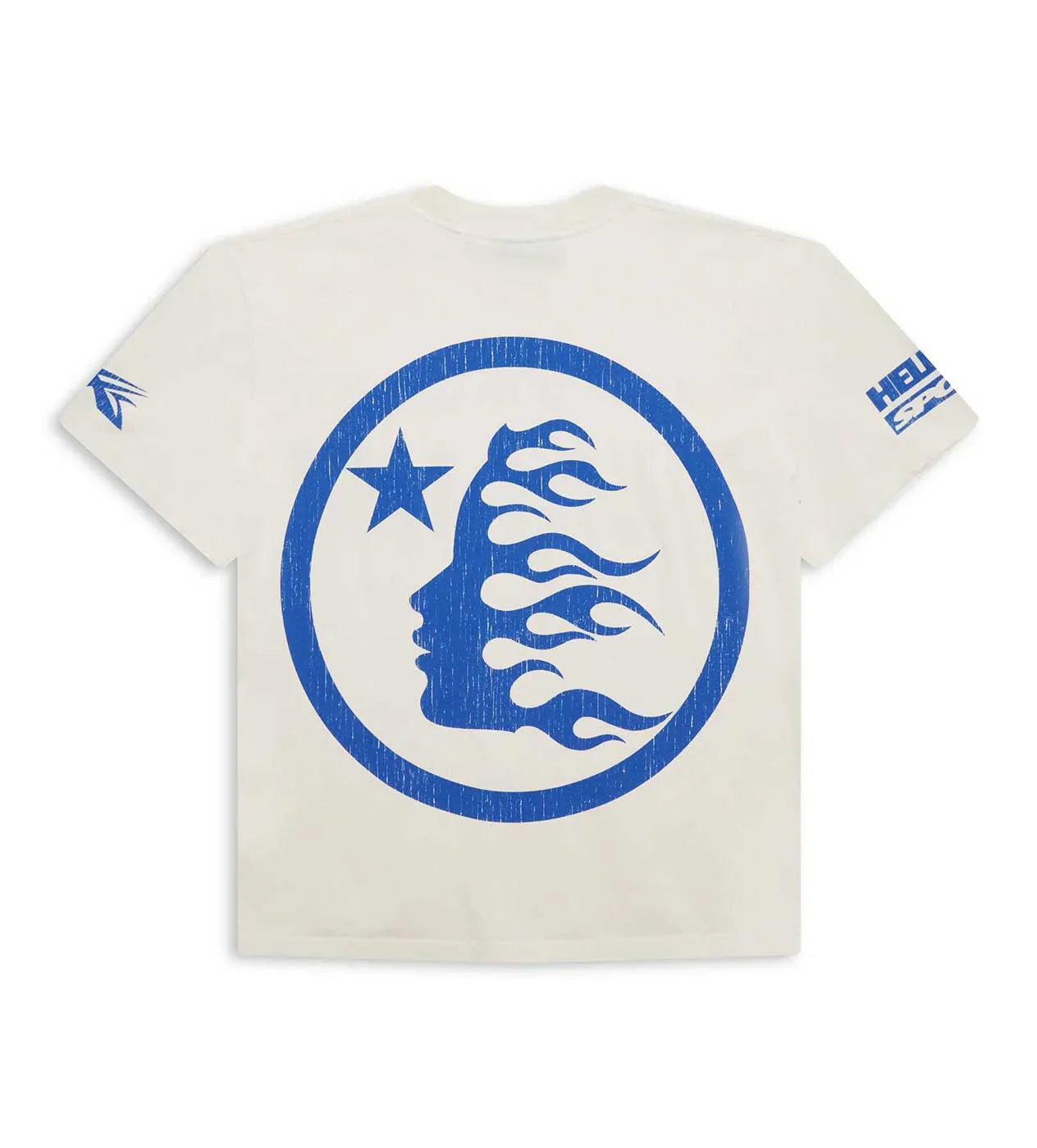 Beat Us! T-Shirt 'White/Blue'