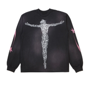 QR Code christ long sleeve tee black