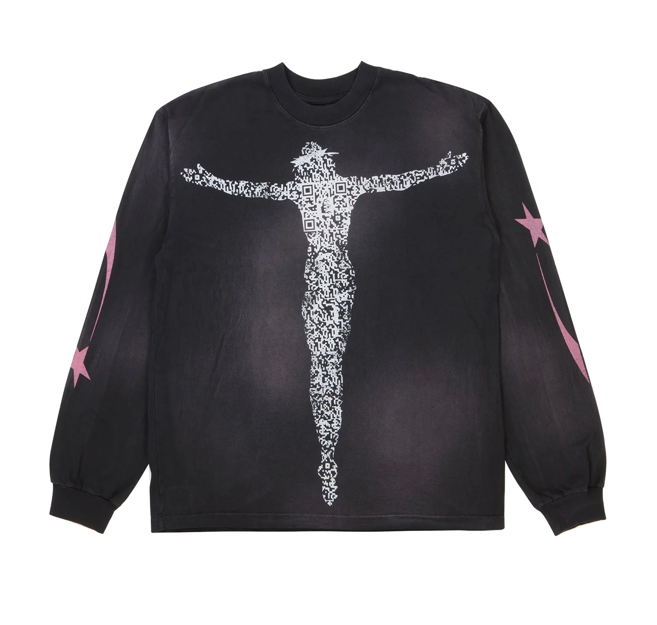 QR Code christ long sleeve tee black