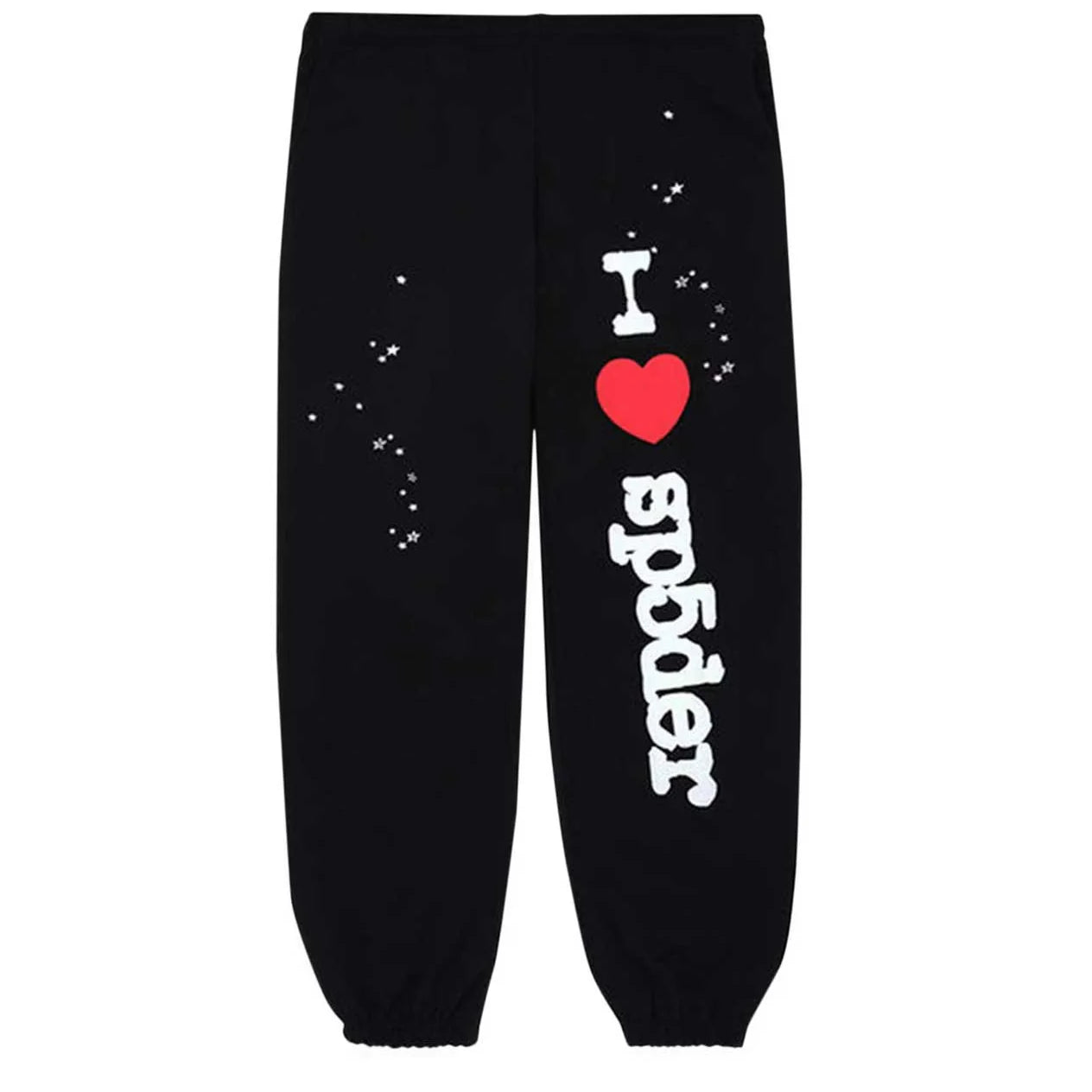 Sp5der-I-Love-Spider-Sweatpants-Black-Front.webp