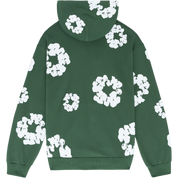 Cotton wreath hoodie green
