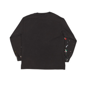 Black centered logo "DEPT" paint Long Sleeves