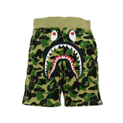 Color Camo Shark Sweat Shorts " green"