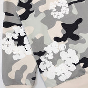 The Cotton Wreath Zip Sweatshirt White Camo
