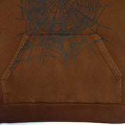 Travis Scott ComplexCon Exclusive Rhinestone Web Hoodie 'Brown'